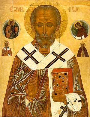 Свт. Николай. Новгородская икона, нач. XVI в.