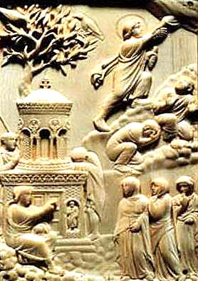 Воскресение и Вознесение. Пластинка из слоновой кости, Рим, V в.