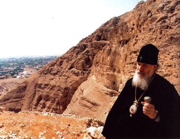 Патриарх Алексий на Сорокадневной горе. Святая Земля, 1997 г.