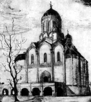 Успенский собор в Коломне, XIVв. Реконструкция