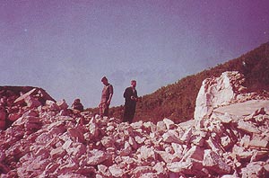 Руины монастыря св. Марка Коришского (г.Призрен) после июля 1999 г.