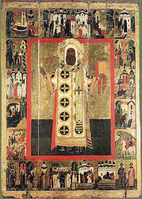 Святитель Петр, Митрополит Московский. Икона с житием