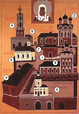 План Высоко-Петровского монастыря