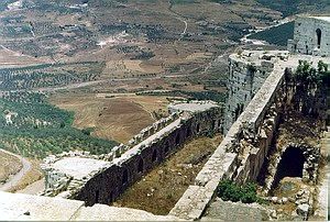 Замок крестоносцев Крак де Шевалье в Сирии, XII в.