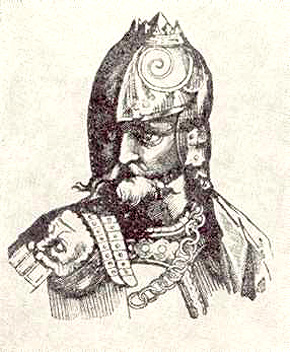 Великий князь Гедимин. Гравюра XVII в.