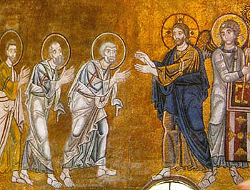 Евхаристия. Мозаика собора св. Софии в Киеве, XI в.
