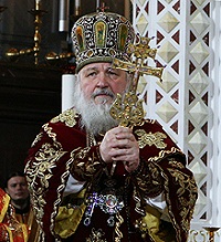 Предстоятель Русской Православной Церкви совершил Пасхальную вечерню в Храме Христа Спасителя