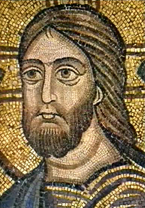 Иисус Христос. Фрагмент мозаичной иконы