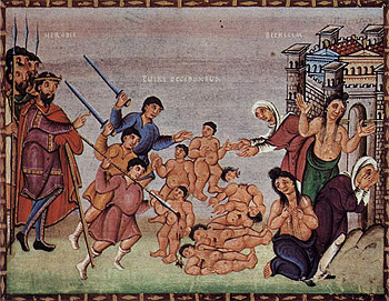 �Избиение младенцев� (Кодекс Гертруды, X век)