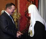 Святейший Патриарх Московский и всея Руси Кирилл принял главу Республики Карелия С.Л. Катанандова