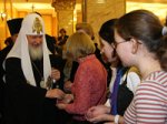 Святейший Патриарх Кирилл встретился с одаренными детьми — стипендиатами фонда «Новые имена»