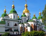 Святейший Патриарх Кирилл и Блаженнейший митрополит Владимир совершили молебен в киевском соборе Святой Софии