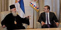 Президент Республики Сербия Александр Вучич встретился с Патриархом Сербским Иринеем