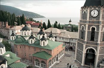 Русский монастырь на Афоне. Фото - сайт Валаамского монастыря
