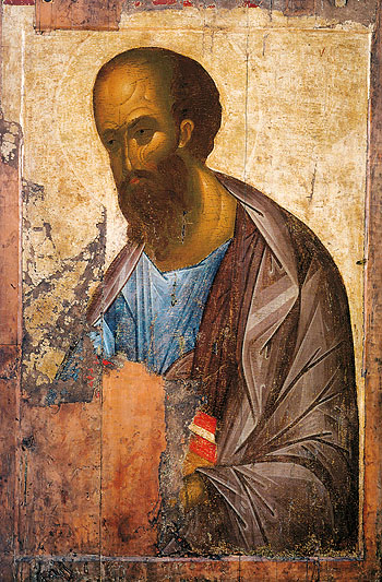 Апостол Павел. Икона прп. Андрея Рублева