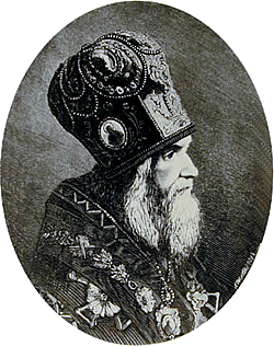 Митрополит Московский и Коломенский Филарет (Дроздов). Гравюра, третья четверть XIX в.