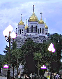 Строящийся Храм Христа Спасителя в Калининграде