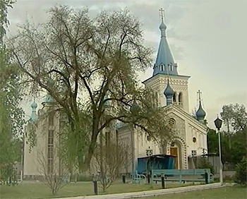 Православный храм в Киргизии