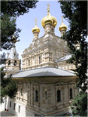 Храм св. Марии магдалины в Гефсимании. Фото - 