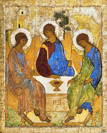 Пресвятая Троица. Икона прп. Андрея Рублева