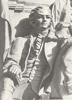 Ломоносов Михаил Васильевич, скульптор Микешин М., XVIII в.