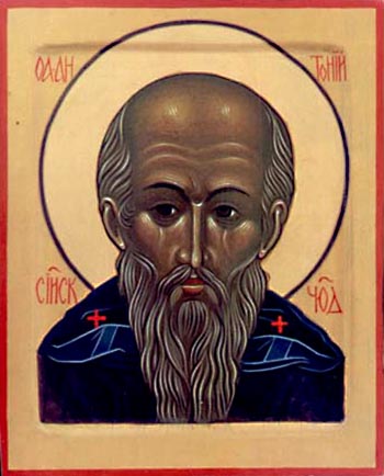Прп. Антоний Сийский, современная икона