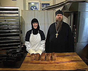В монастырской пекарне