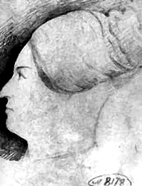 Женский портрет. Рисунок Н.Гоголя. 1820-е