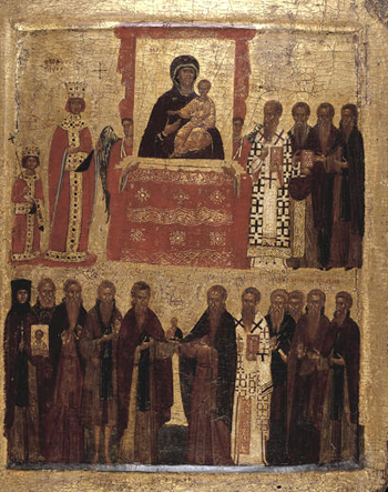 Торжество Православия (Британский музей, 1400 г.)