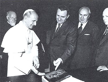 Папа Павел VI и Министр иностранных дел СССР А. А. Громыко