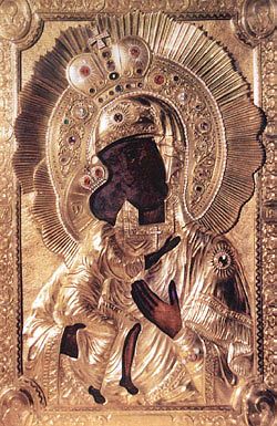 Феодоровская икона Божией Матери, список ХVII века