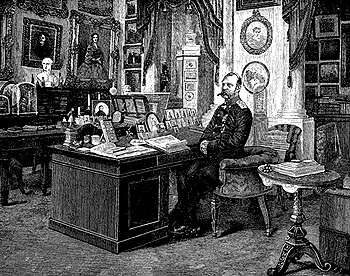 Государь Император Александр II в рабочем кабинете Зимнего дворца в Санкт-Петербурге