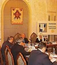Святейший Патриарх возглавил 8 совместное заседание Наблюдательного, Попечительского и Общественного советов по изданию "Православной энциклопедии".