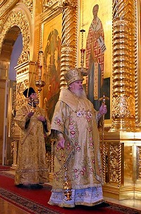 В день праздника свт. Николая Святейший Патриарх Алексий совершил Божественную литургию в Николо-Угрешском монастыре