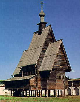Утраченная Преображенская церковь из села Спас-Вежи