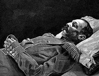 Император Александр II на смертном одре