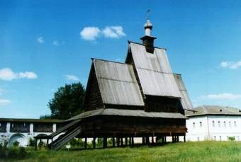 Спасо-Преображенская церковь из с. Спас-Вежи под Костромой. Сгорела 4 сентября 2002 г.