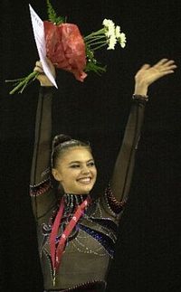 Алина Кабаева на чемпионате мира по художественной гимнастике