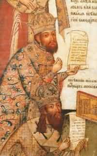 Царь Алексей Михайлович и Патриарх Никон (с иконы XVII в.)
