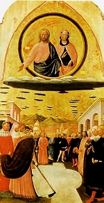 Закладка собора Санта-Мария Маджоре (художник: Мазолино да Паникале, 1428 г.)