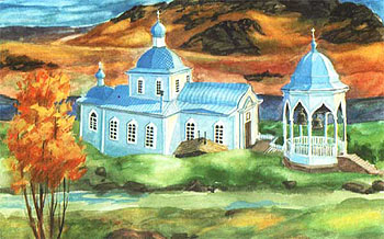 Церковь Рождества Христова нижнего Трифонов Печенгского монастыря, освященная в 1911 г.