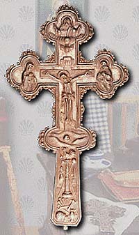 Напрестольный Крест, который был передан А.В.Суворовым в дар храму в с.Кончанское в 1878 г.