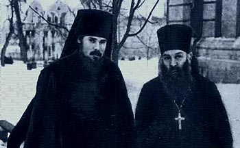 С отцом, священником Михаилом Ридигер