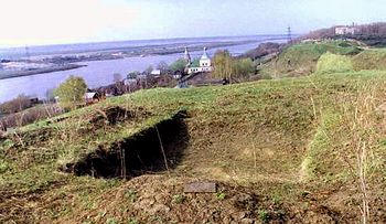 Старая Рязань. Раскоп на самом древнем участке (северном)