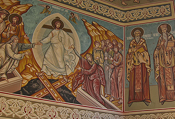 Сошествие во ад. Фрески колокольни Ново-Нямецкого монастыря