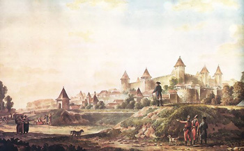 Вид крепости в Бендерах. Худ. М. М. Иванов 1790 г.