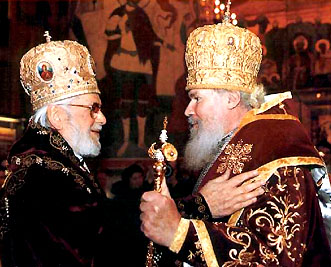 Святейший Патриарх Московский и всея Руси Алексий II и Блаженнейший Патриарх Антиохийский и всея Востока Игнатий IV 