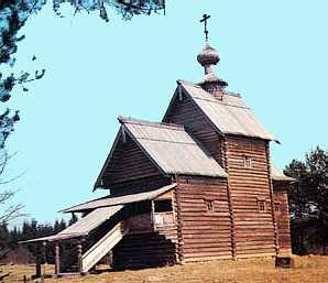 Церковь из села Спас на Сози (1738г.) в музее близ г. Торжка