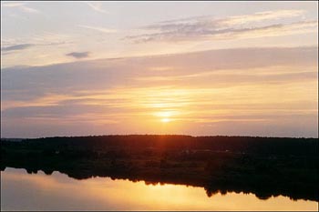 Закат на Оке