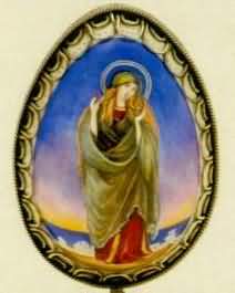 Яйцо пасхальное с образом св. Марии Магдалины. 1990-е гг. Из собрания Патриарха Алексия
